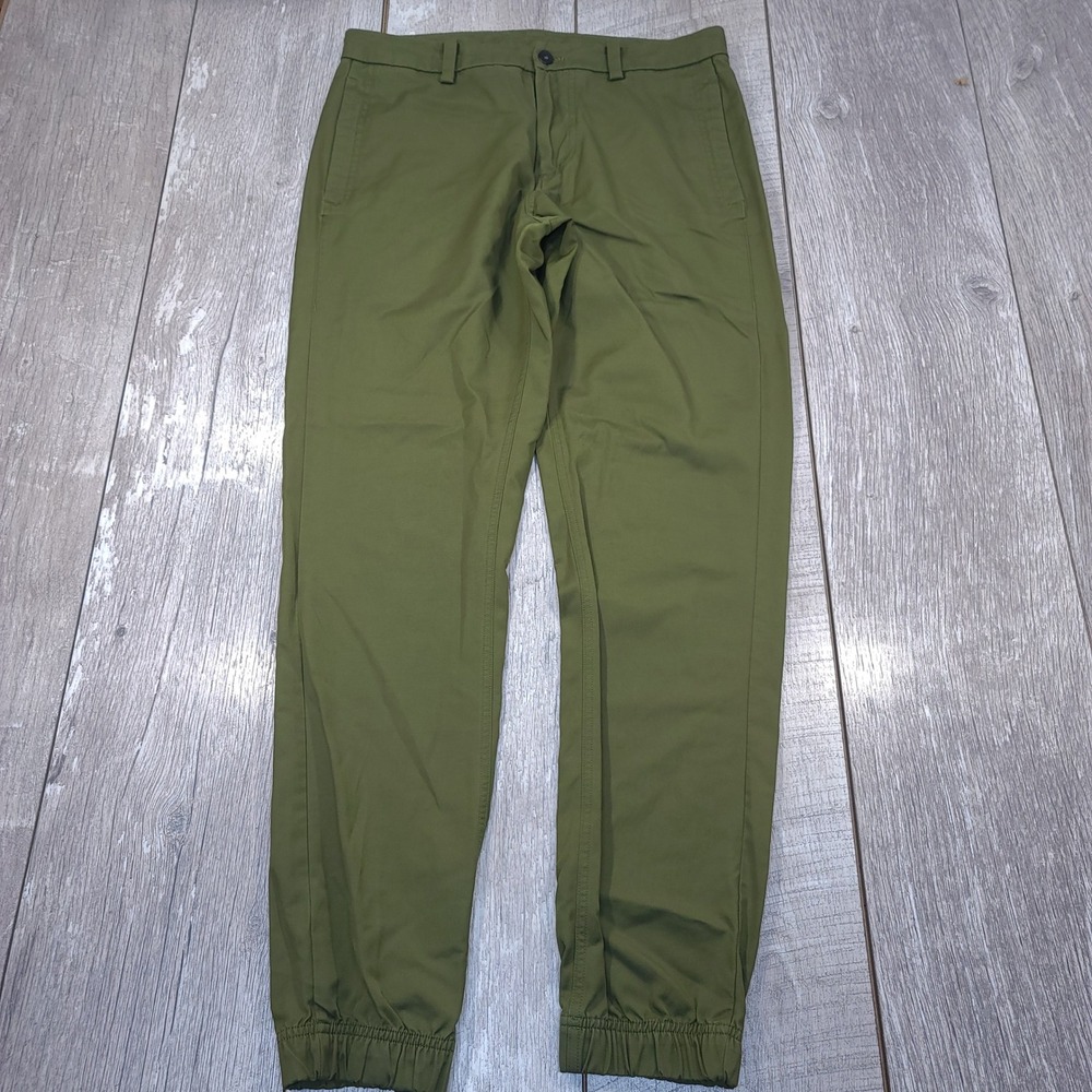 Lululemon ABC Jogger Men 30 Olive Green Warpstreme Stretch Work Pants